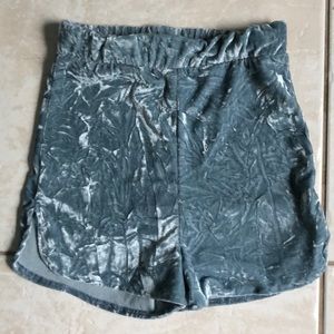 Crushed Velvet Shorts